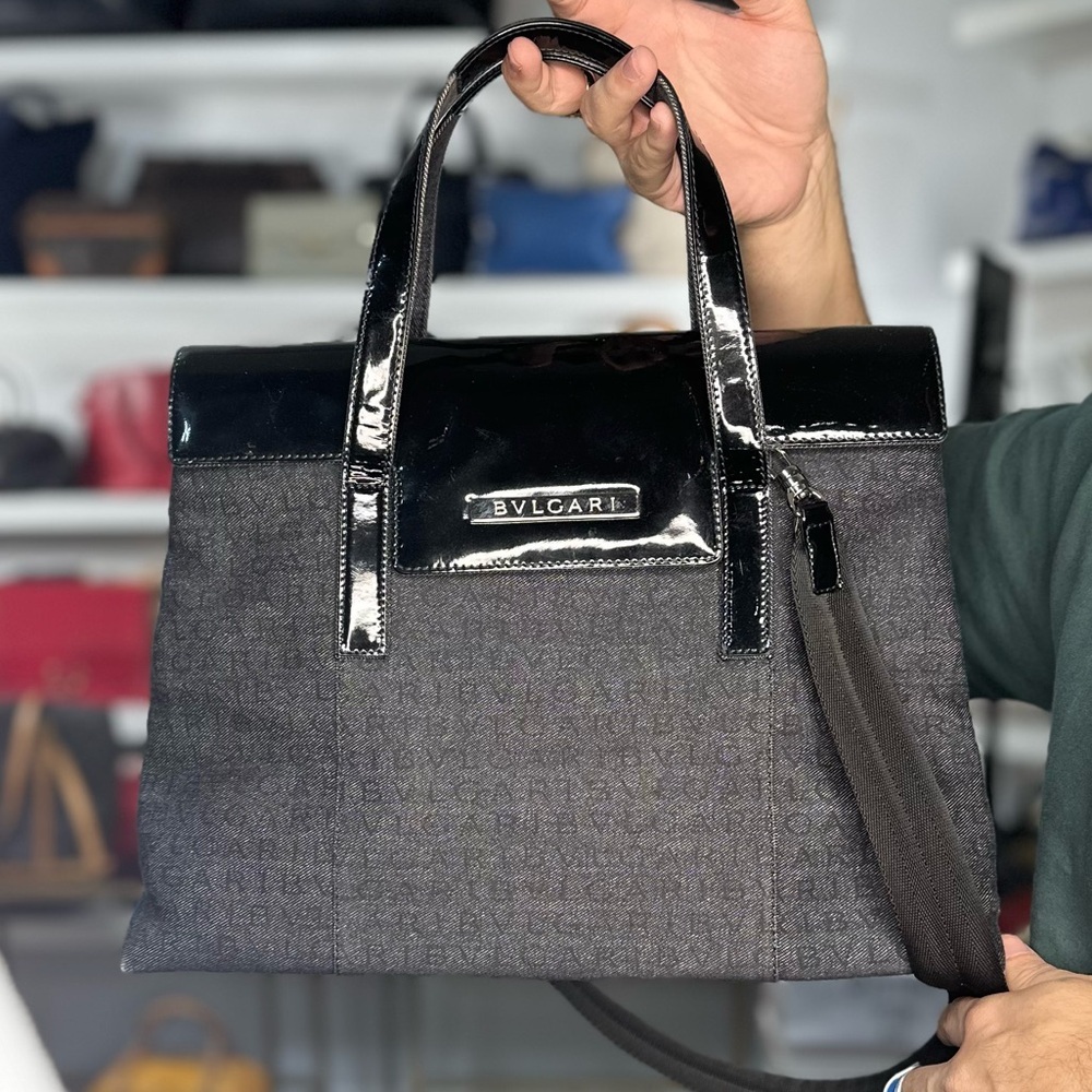 BVLGARI DENIM 2 WAY BAG